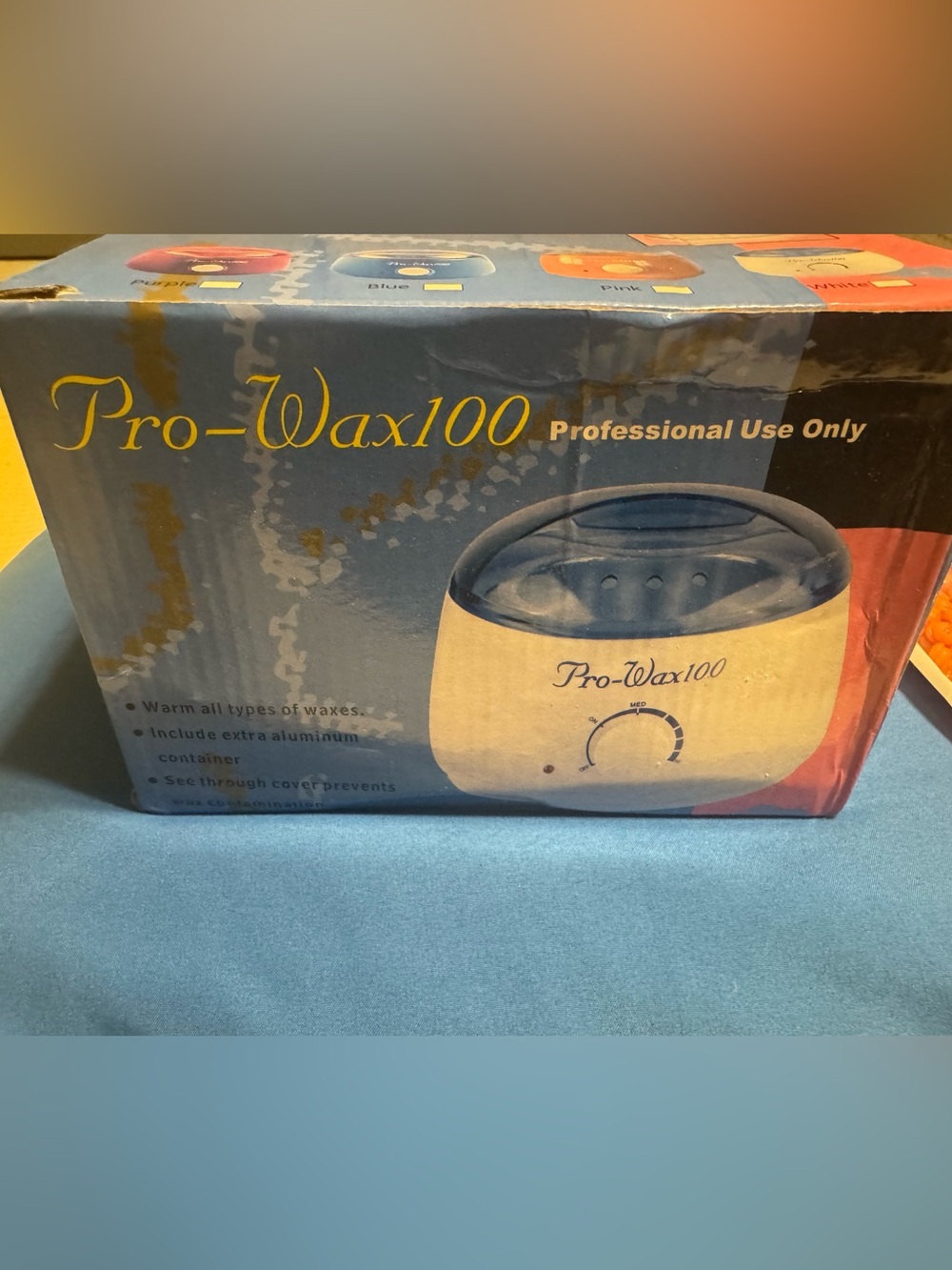 Pro-Wax100 Electric Wax Warmer - Cream & Blue